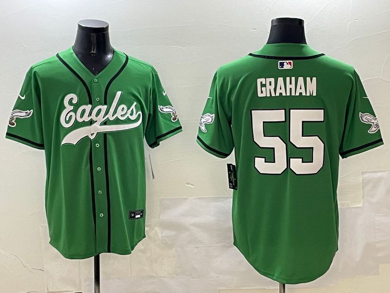 Men Philadelphia Eagles #55 Graham Green three generations Jointly Name 2025 Nike Limited NFL Jersey style 9